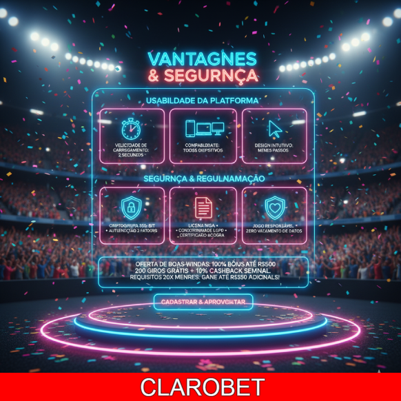 Cassino CLAROBET, Seguro, Promoções